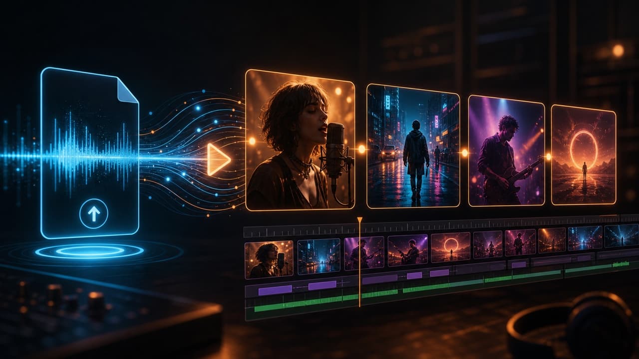 AI Music Video Generator from Audio File: Turn a Song into an Editable MV